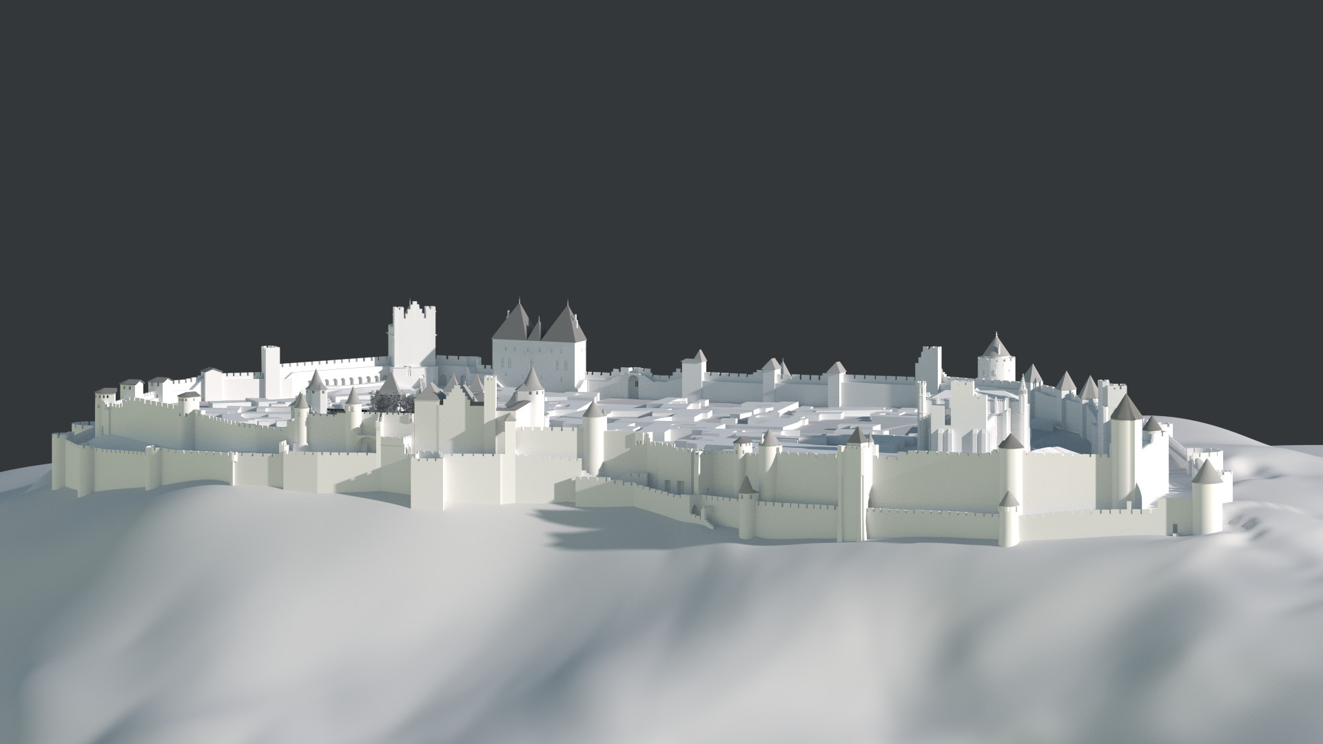 Carcassonne 3D model