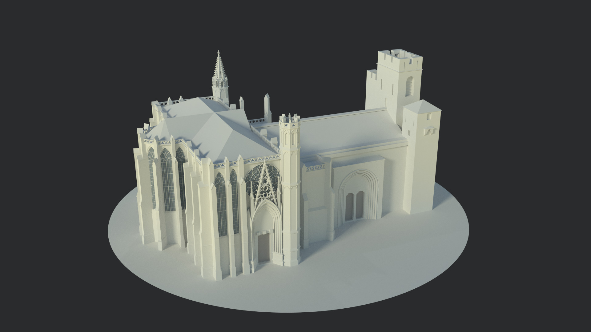 Carcassonne 3D model
