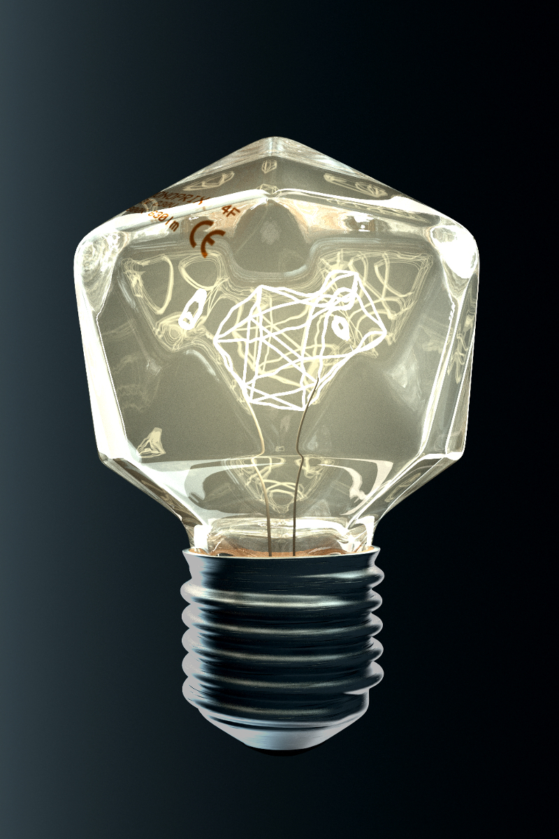Light bulb from an Icosahedron